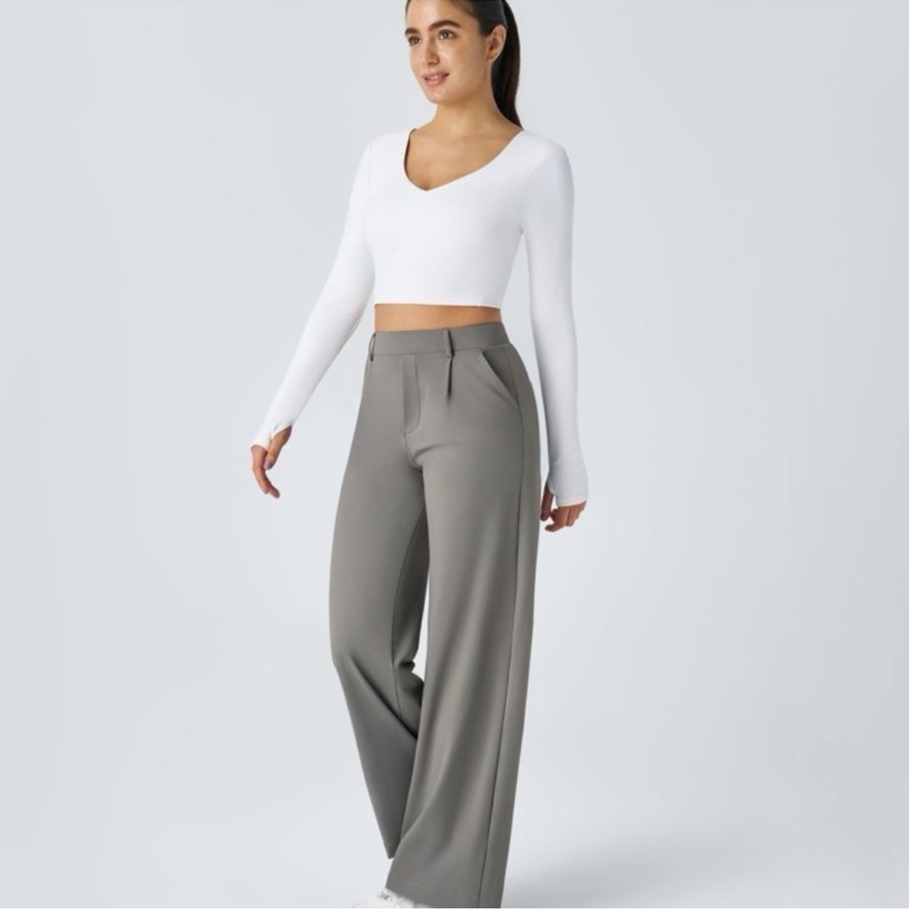 NWT Halara Flex Daystretch High Waisted Pocket Straight Leg Work Pant
